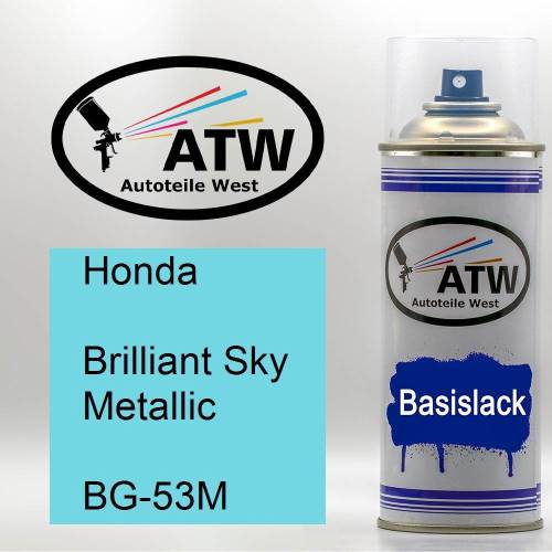 Honda, Brilliant Sky Metallic, BG-53M: 400ml Sprühdose, von ATW Autoteile West.